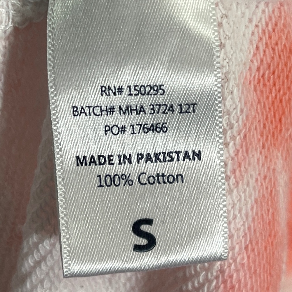 Surf Style Salty Vibes Orange and White Marble Top Size S - Picture 4 of 5
